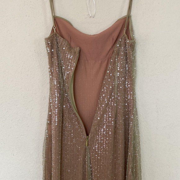 LIMITED EDITION House of CB 'Alondra' Cafe Au Lait Beaded Maxi Dress NWOT size S - Picture 13 of 16